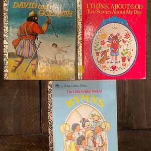 Set of Three Vintage Children's Books Little Golden Book